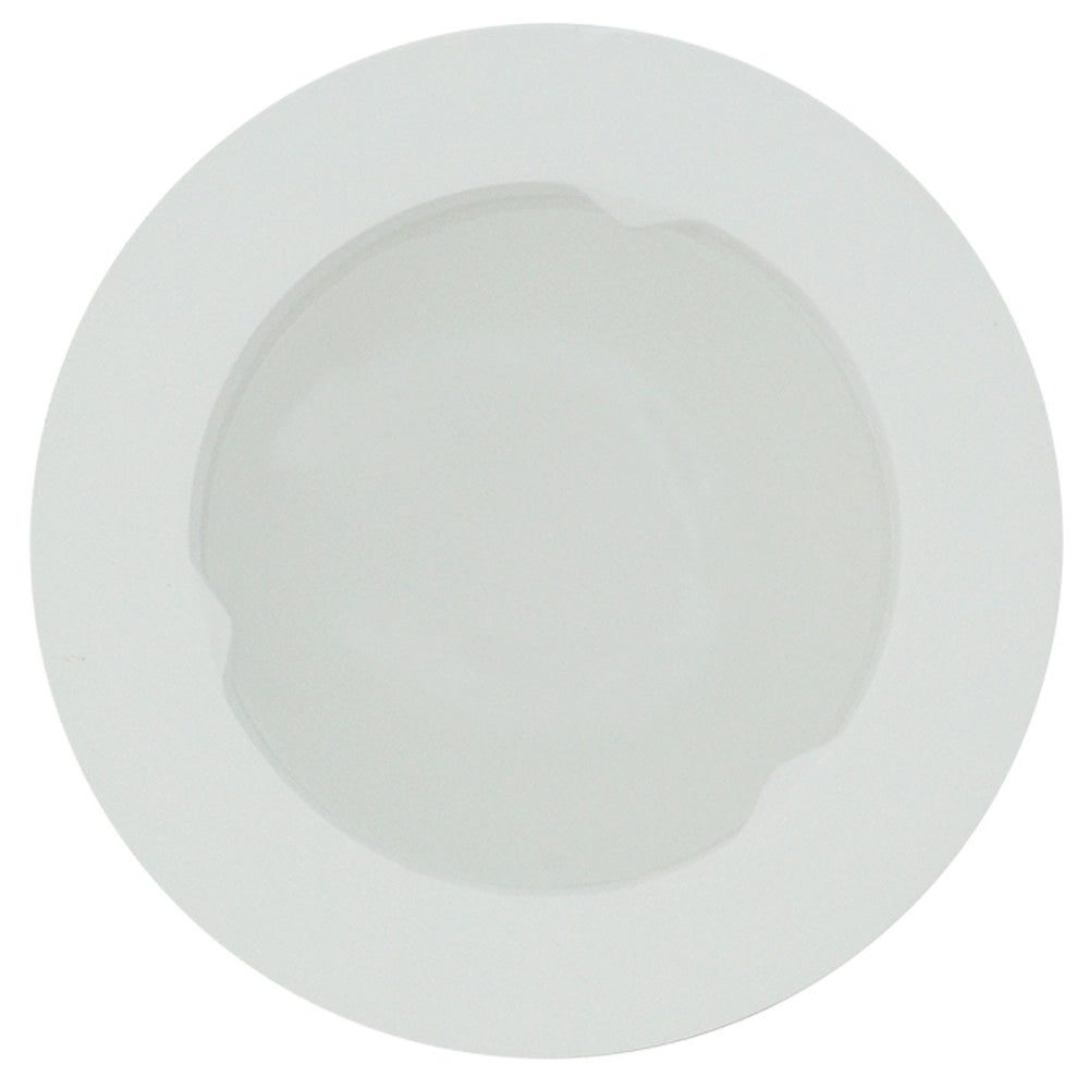 Trade Shop - Porta Faretto Incasso Vetro Gesso Rotondo Scomparsa Supporto Lampada Led Alogena -
