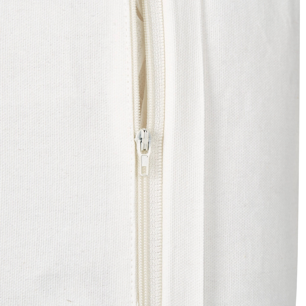 Set di 2 cuscini sparsi in cotone bianco oro 45 x 45 cm Motivo natalizio Nappe Accessori Decorazione festiva
