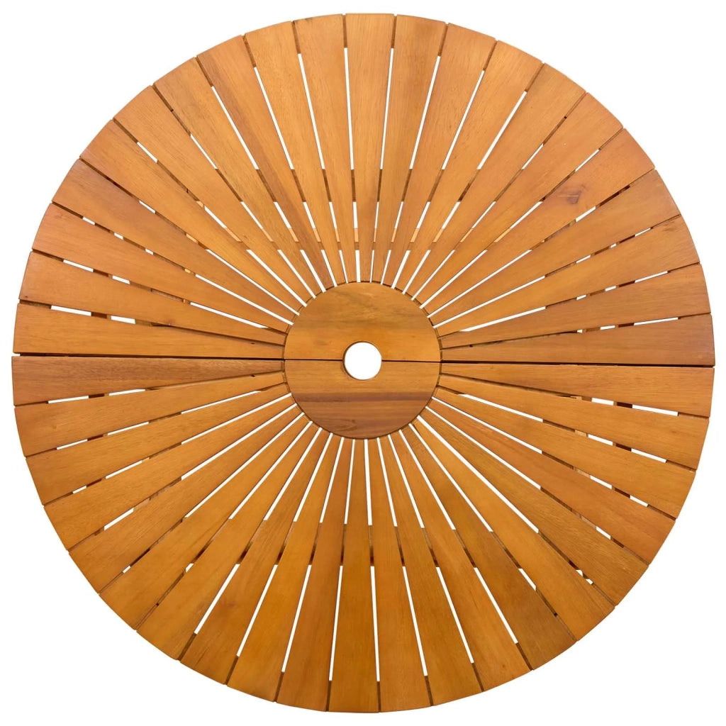 Tavolo da Giardino Pieghevole Naturale Ø90 x 75 cm 42024980
