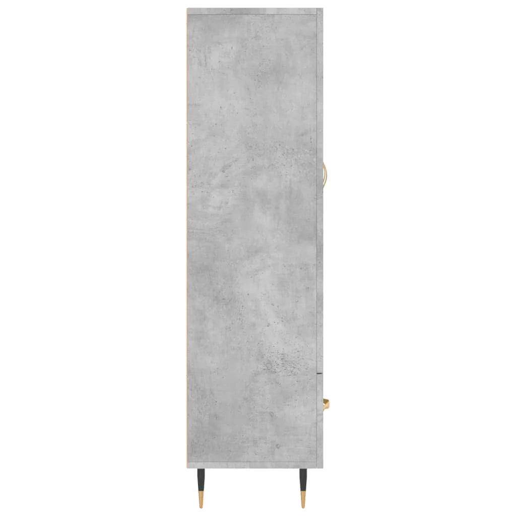 Buffet credenza cassettiera mobiletto mobile contenitore organizer cucina soggiorno salotto alto 69,5 x 31 x 115 cm legno ingegnerizzato grigio 02_0034482