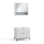 Vicco Set di mobili da bagno Bianco 2 parti