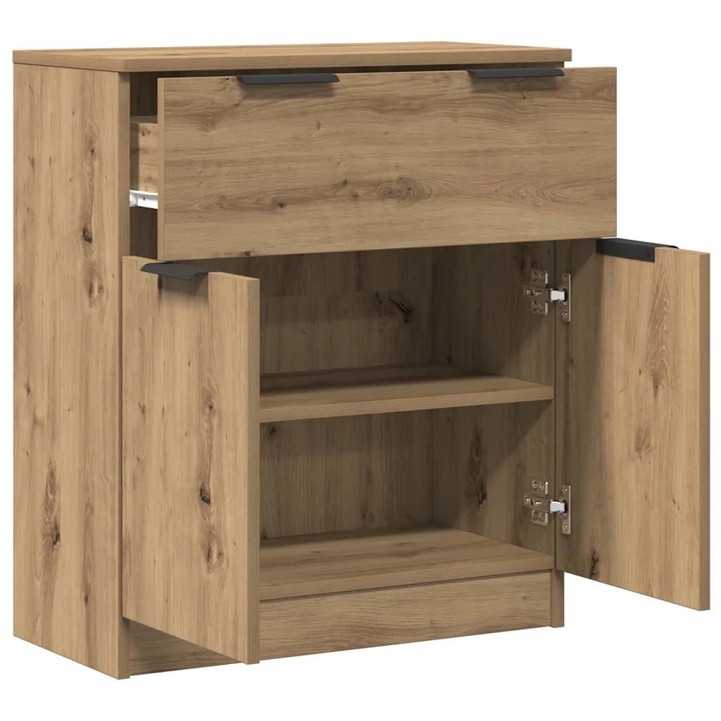 Credenza Rovere Artigianale 60x30x70 cm in Legno Multistrato