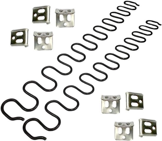 2 pezzi di molle di riserva per divano da 711 cm con 8 clip a S e 1 set di riparazione per molle di divano con diametro 40 per decorazione interna di auto.