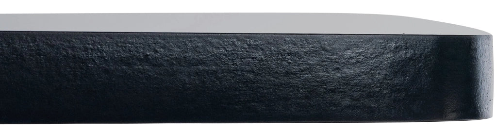 Tavolino quadrato da appoggio con ripiano in legno nero/nero