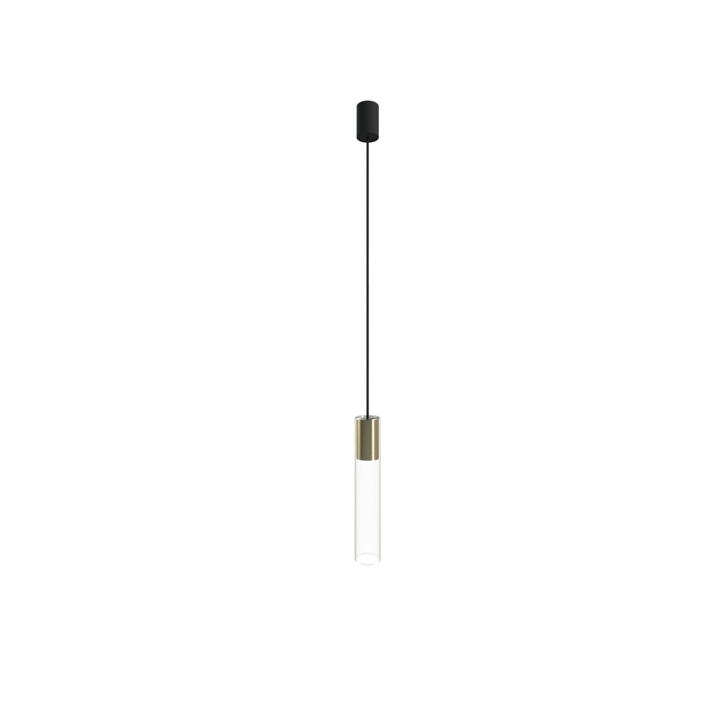 Lampada a sospensione Nowodvorski Cylinder 7867 ottone vetro