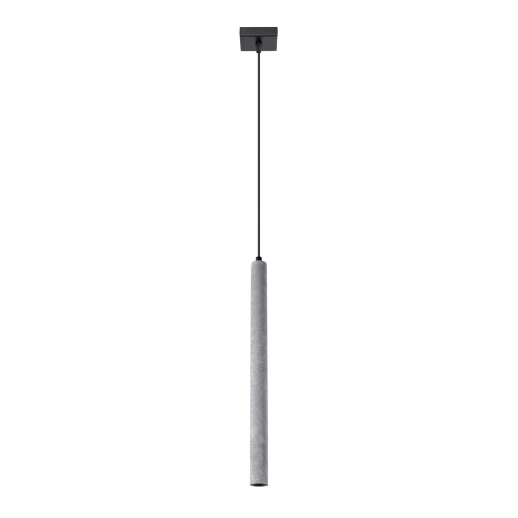 Lampada a sospensione cemento grigio Velino Pure Lume G9 8W