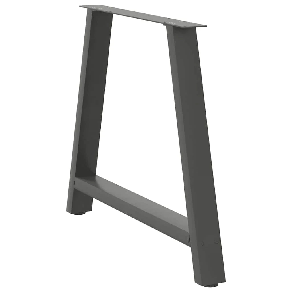 Set di 2 gambe per tavolo da pranzo a forma di A 100 x 72 cm supporto robusto design moderno acciaio antracite 02_0057142