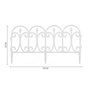 Trade Shop - Recinzione Per Giardino Steccato Bordo Per Prato In Polipropilene Dim 32x60cm -
