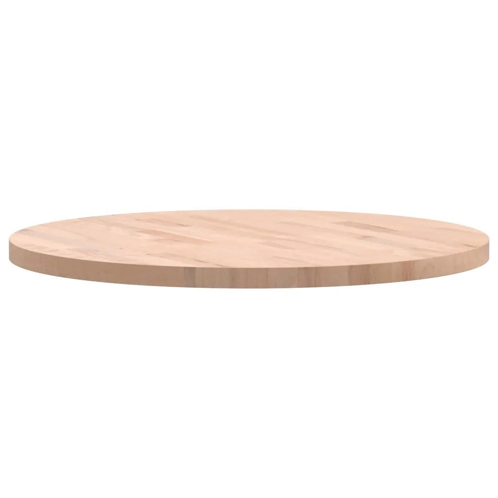 Piano per Tavolo | Superficie Tavolo | Piano Scrivania ?60x2,5 cm Rotondo in Legno Massello di Faggio
