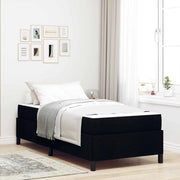 Letto a molle con materasso Nero 90 x 190 cm Tessuto 3398824
