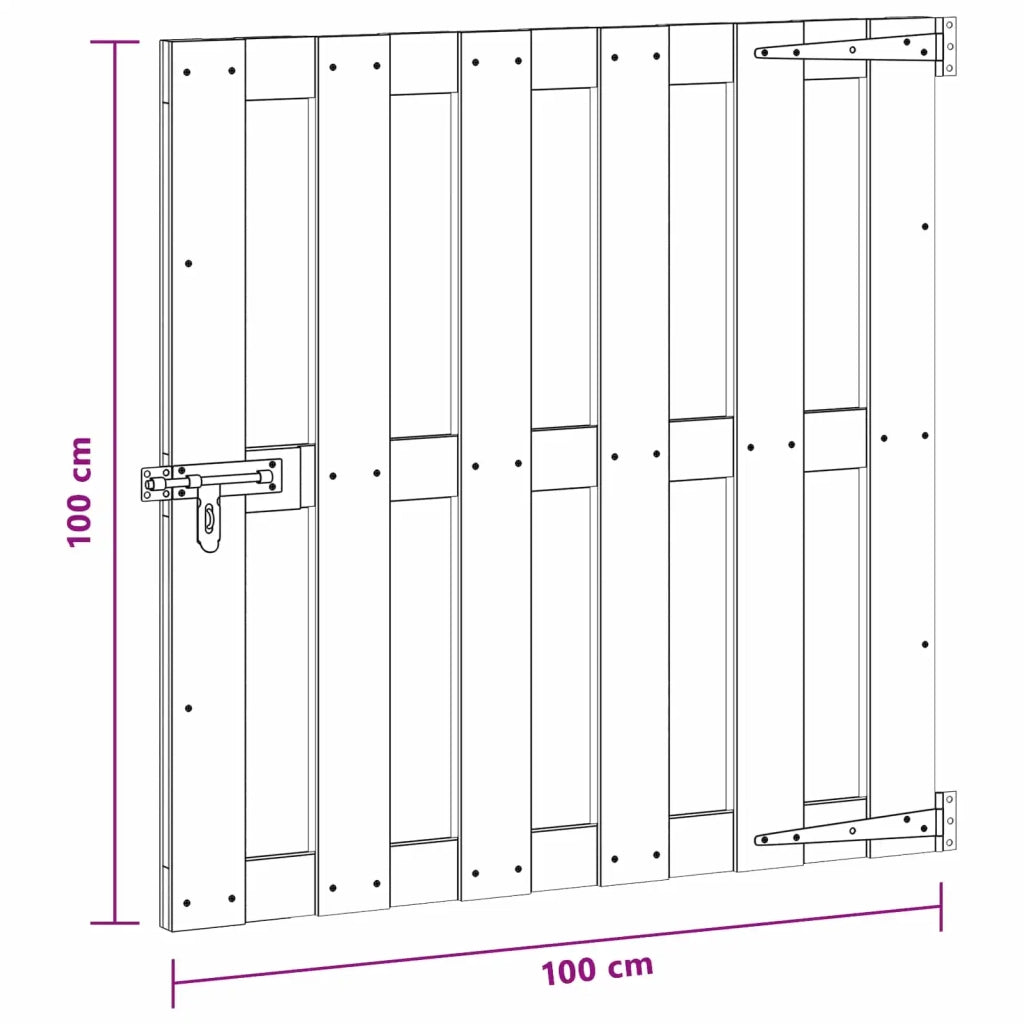 Cancello da giardino 100 x 100 cm WPC e Alluminio Nero 42039043