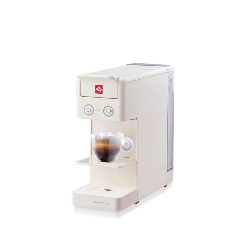 Illy caffè, macchina da caffè a capsule iperespresso y3.3 bianca 60558