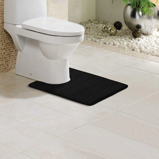 Tappeto antiscivolo per bagno in schiuma di poliuretano, assorbente e lavabile