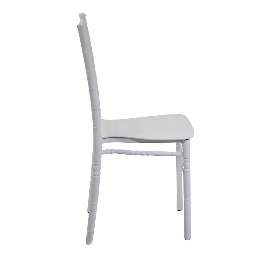 Sedia 40x43xh90 cm in Resina Chiavari Bianco