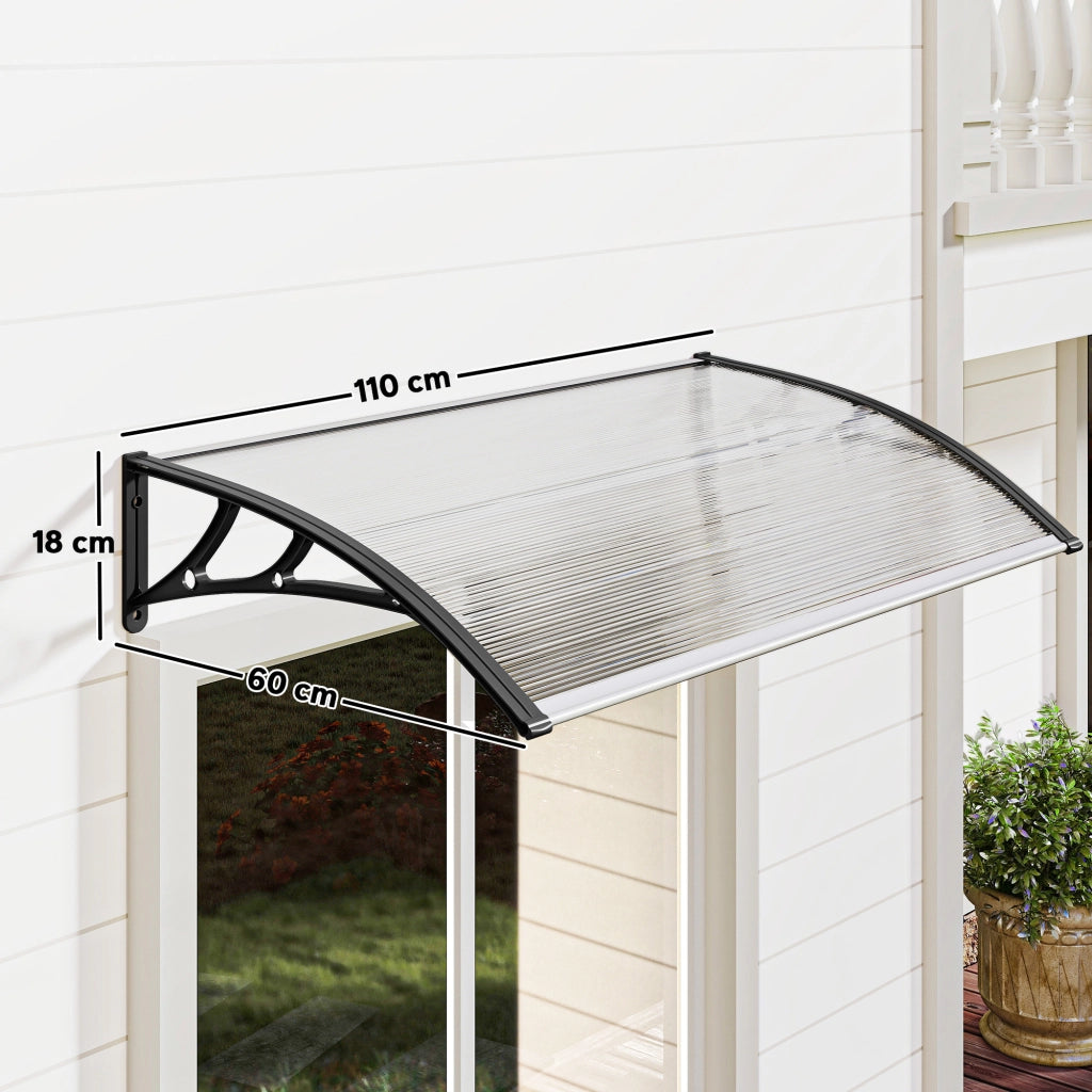 Marquesina per Porte e Finestre ¨C zephmum ¨C Policarbonato 110x60 cm