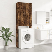 Mobile per Lavatrice Rovere Fumo 64x25,5x190 cm 813191