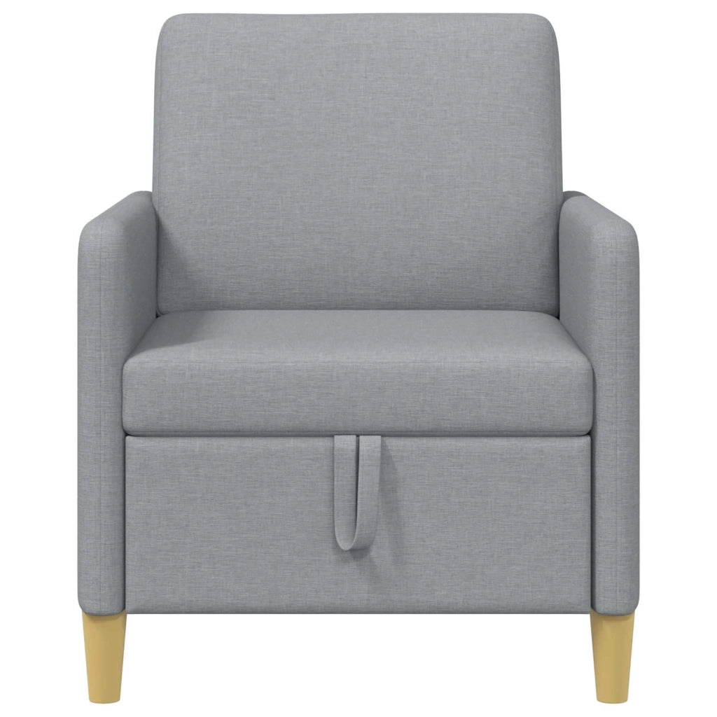 Divano con Storage Grigio Chiaro 72 x 78 x 87 cm Poliestere 42036863