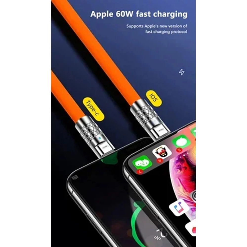 Trade Shop - Cavo Per Trasferimento Dati Ricarica Rapida Q-sj980 Da Type-c A Lightning 30w Da 1 Mt -