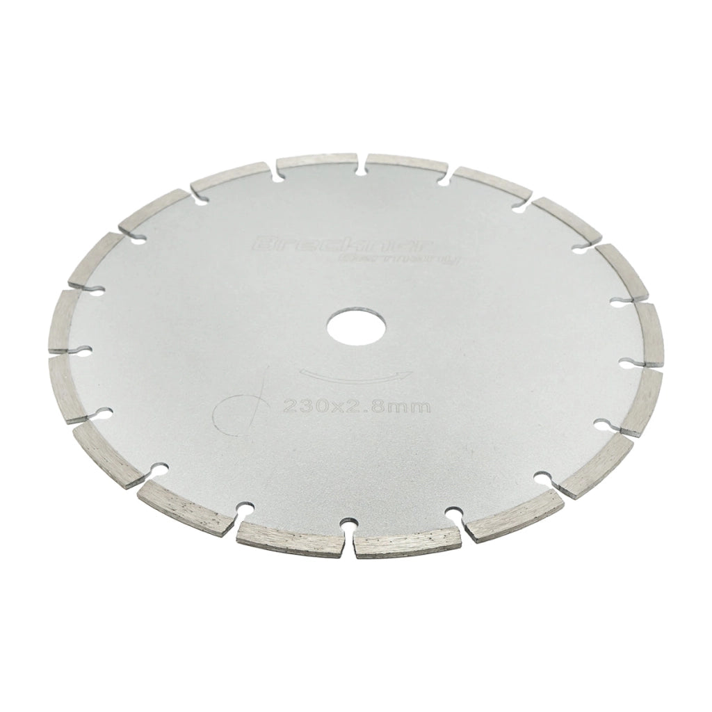 Disco diamantato segmentato 230x2.8mm per taglio a secco di calcestruzzo e ceramica Breckner Germany