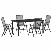 Set da Pranzo per Giardino 5 pz | Set Salotto da Giardino Antracite