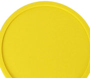 Set di 4 sottopiani in silicone, sottopiani antiscivolo per bicchieri, sottopiani da tavolo, sottopiani per tazze, sottopiani rotondi da 10 cm per bicchieri, vasi, candele (giallo)