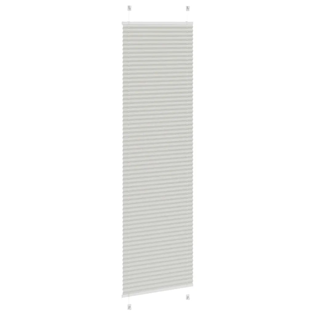 Tenda Plissettata Grigio Chiaro 60x200 cm Larghezza Tessuto 4015356