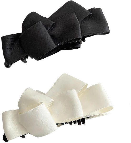 2 Paia di Clip per Capelli per Donne, Forma a Farfalla con Chiusura a Nodulo, Clip per Capelli per Donne per lo Stile dei Capelli, Clip Duro e Sottile