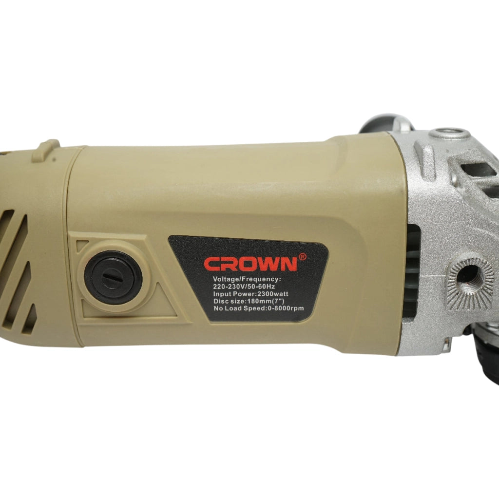 Smerigliatrice angolare Flex 2300W, 220V, disco da 180 mm, velocità 8000 giri/min Crown