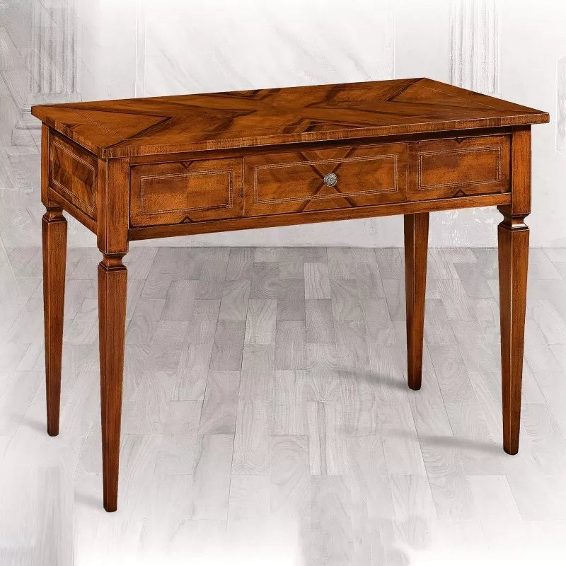 Consolle in legno intarsiata 1 cassetto misure l.103 p.44 h.80 - Mobili 2G