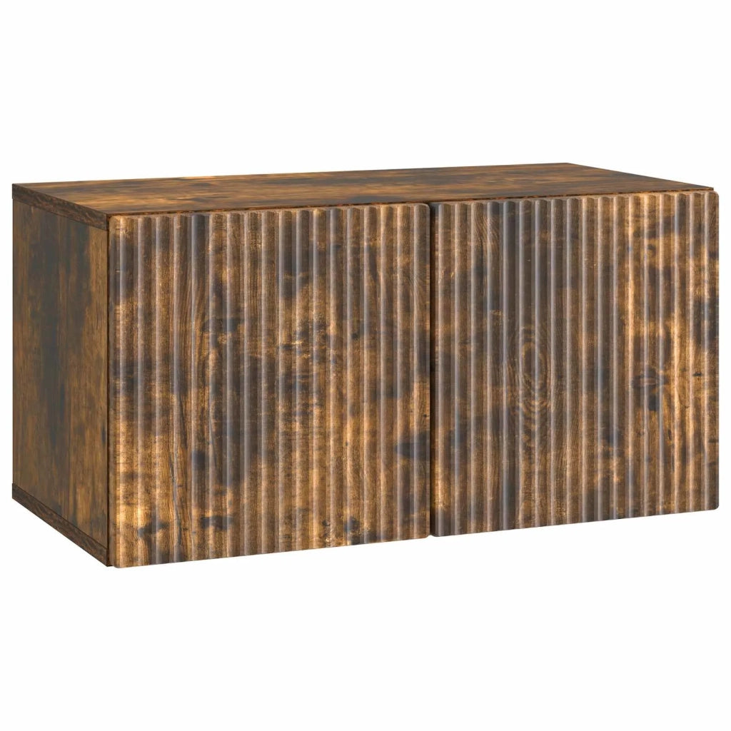 Mobile Porta TV da Muro Rovere Fumo 59,5 x 31 x 30 cm