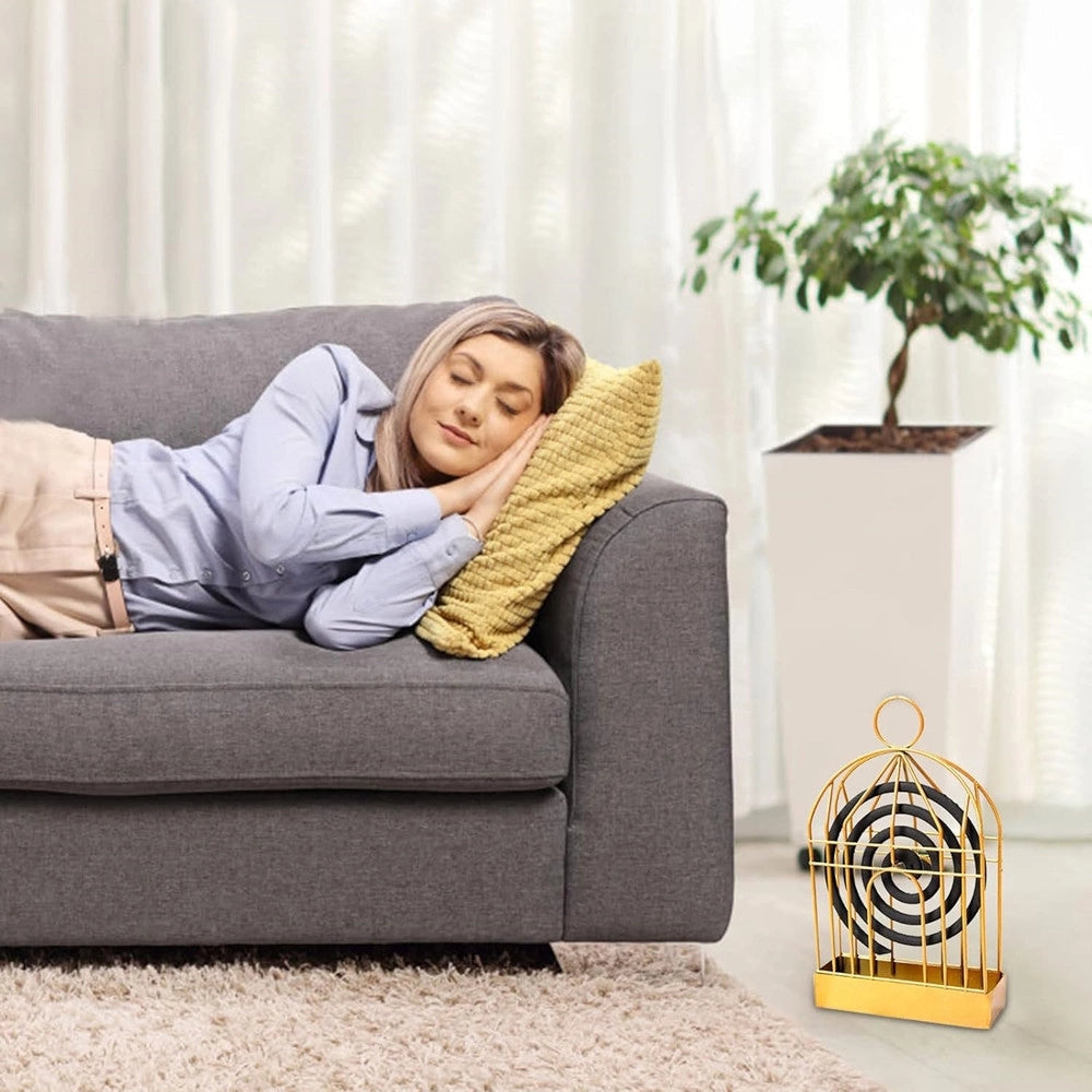 Trade Shop - Supporto A Spirale Per Zanzare Porta Bobine Contenitore Portatile Con Manico Casa Esterno -