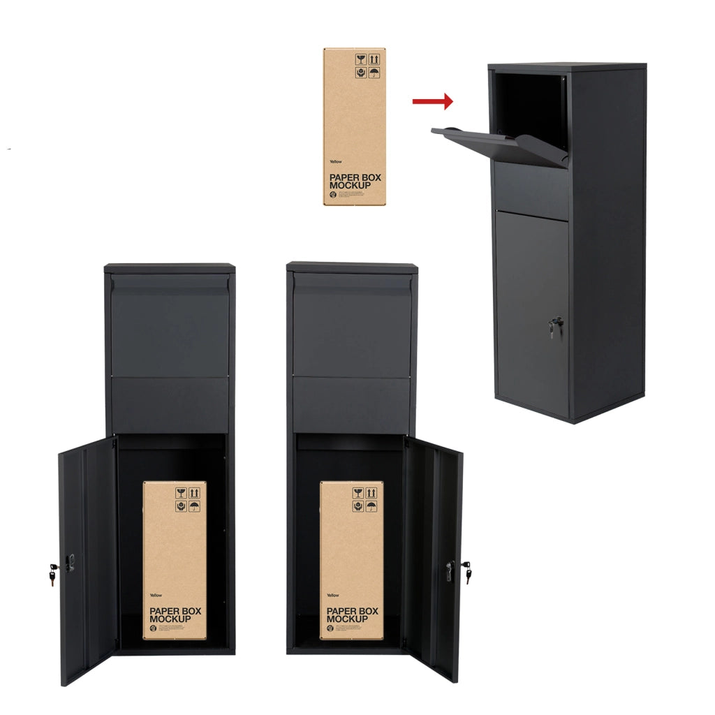 Cassetta postale portapacchi bianca per pacchi medi e piccoli Parcel box