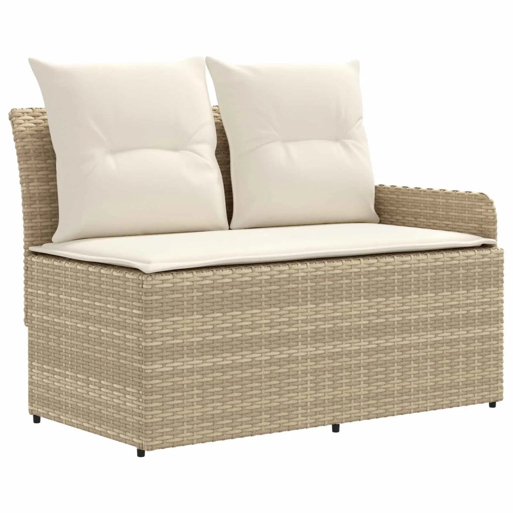 Set di Mobili 5 pz Beige e Crema Rattan in PE 3422206