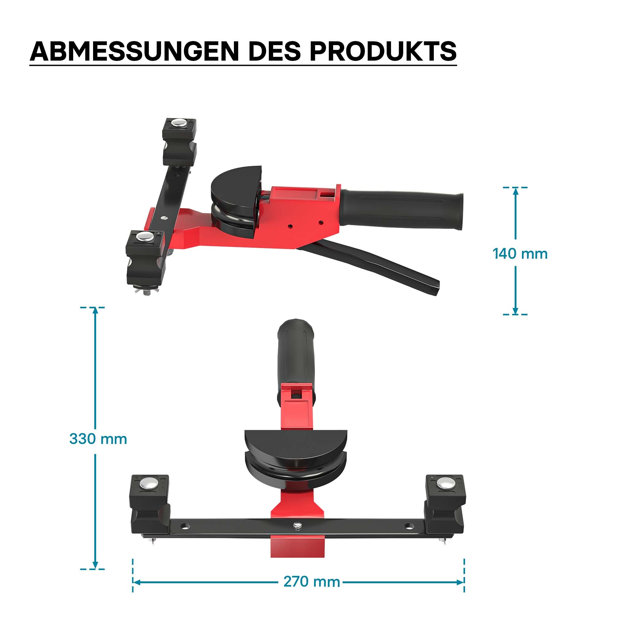Curvatubi manuale 14-32 mm raggio di curvatura fino a 90° Utensile piegatubi