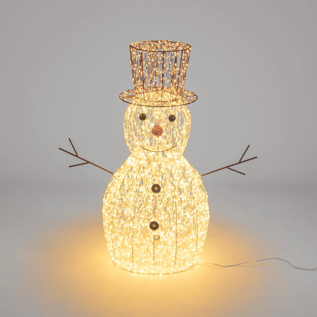 Pupazzo di neve 3D H70cm con MicroLED