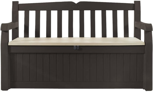 Panchina Contenitore da Giardino 140x60x84 cm in Resina Keter Eden Bench Marrone
