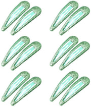 Spille per capelli con pailletti glitter metallici colorati, accessori per lo styling dei capelli per bambini, ragazze e donne, verde *12