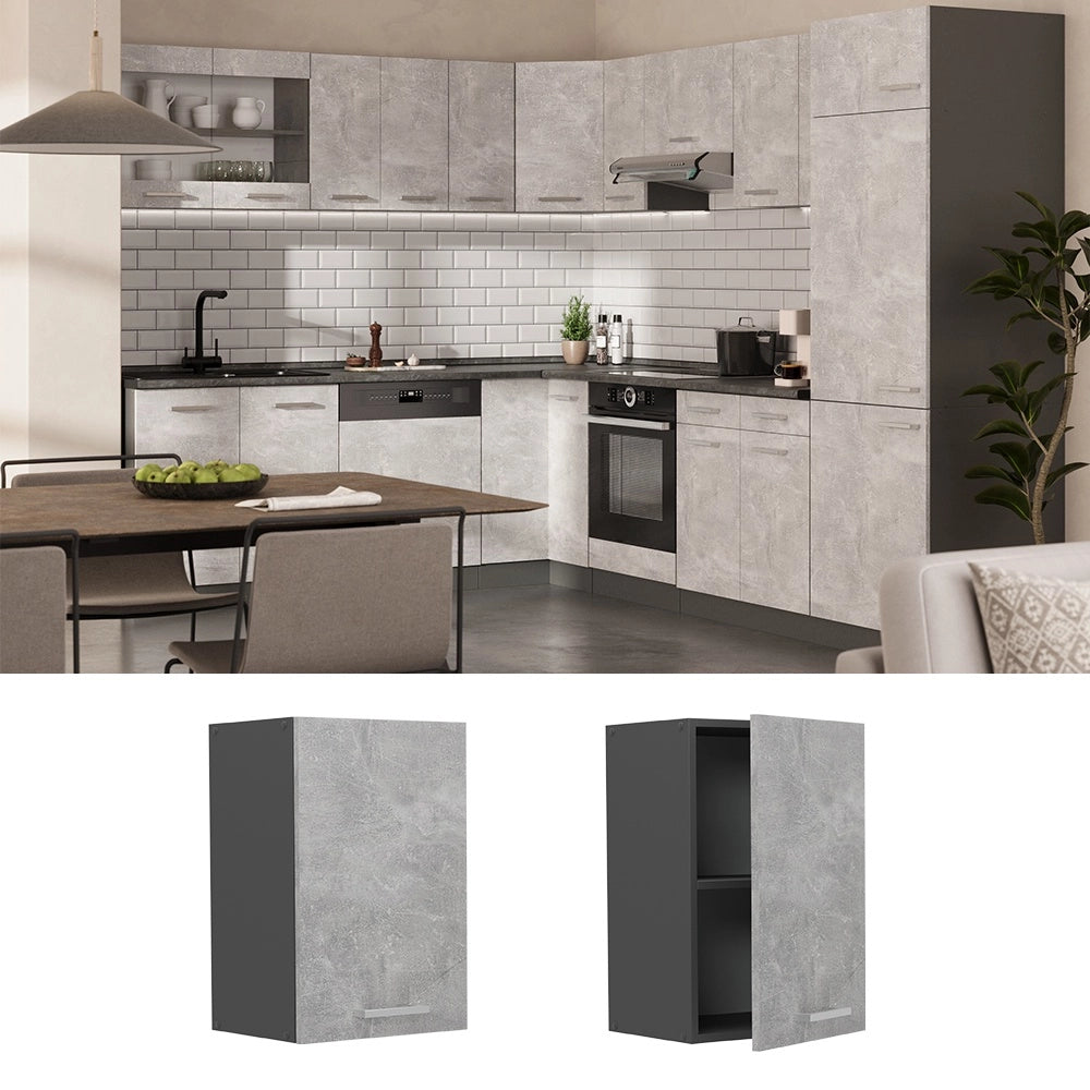 Pensile da cucina R-Line Calcestruzzo/Antracite 40 cm Vicco