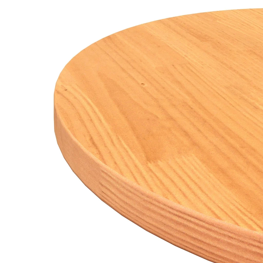 Piano Tavolo Rotondo Marrone Cera Ã˜50x2,5cm Legno Massello Pino