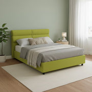 Briona, Letto Piazza e Mezza Sfoderabile Made in Italy, Verde