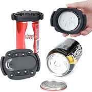 Apri bottiglia portatile facile da usare sicuro per il camping senza bordi taglienti - nero Bicchiere apri bottiglia