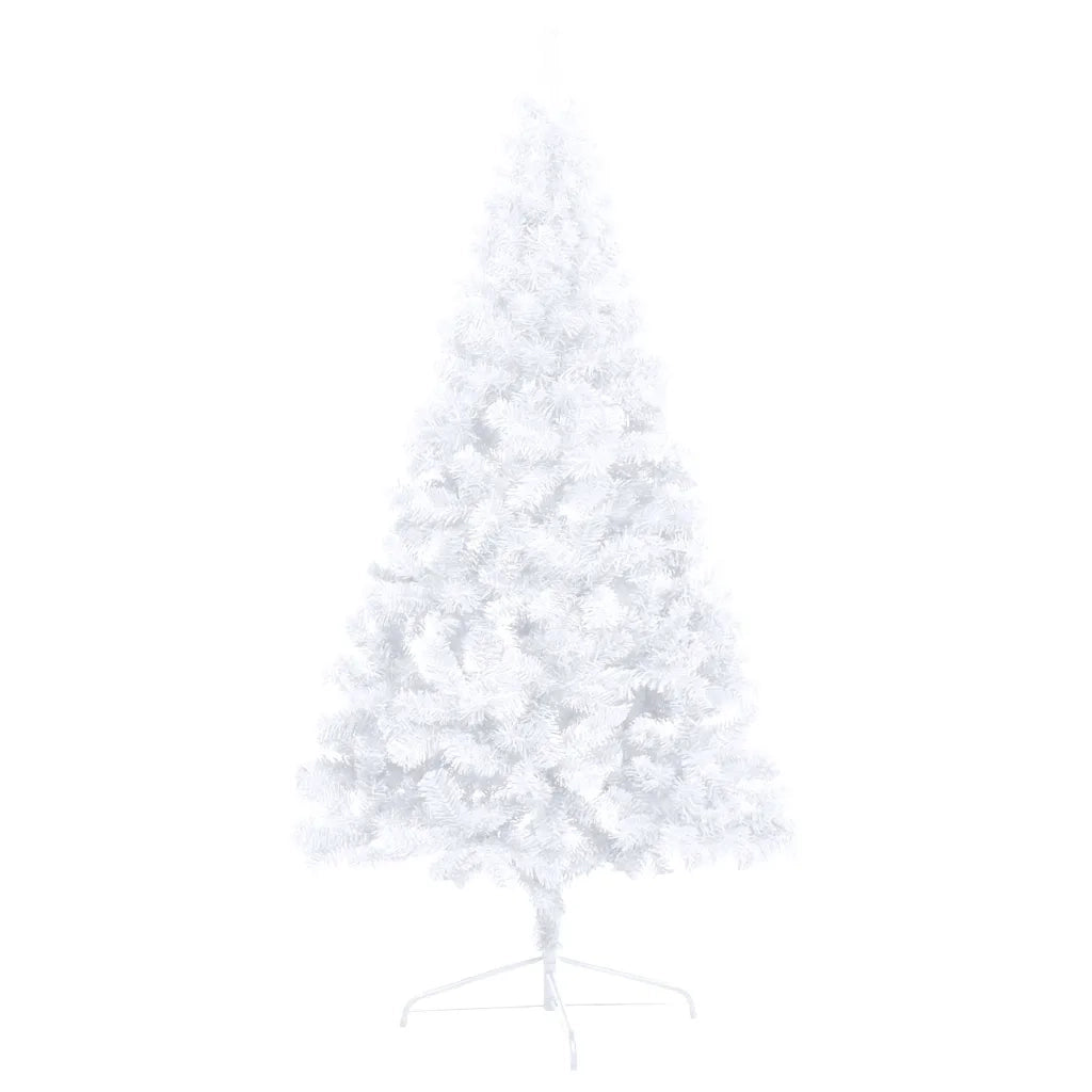 Set Albero Natale Artificiale a MetÃ  LED Palline Bianco 240cm  cod mxl 26158