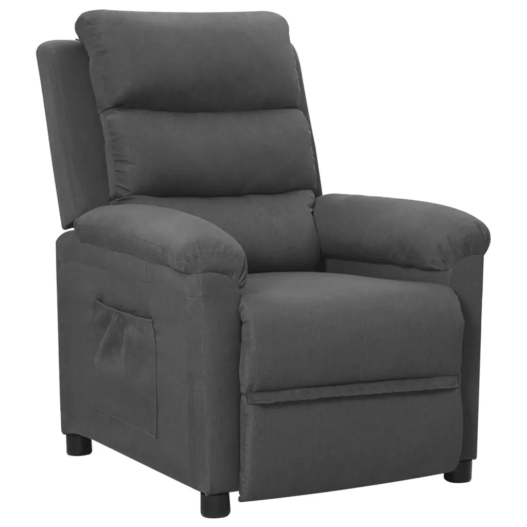 Poltrona Reclinabile Grigio Scuro in Tessuto cod mxl 32549