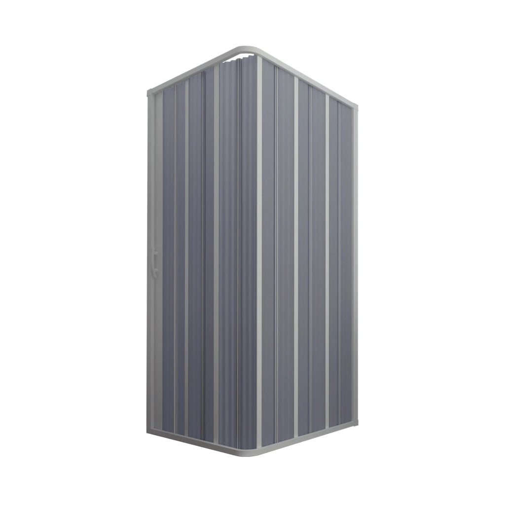 Box Doccia in PVC 100x100CM H185 a soffietto con Apertura Laterale colore Bianco mod. Flex