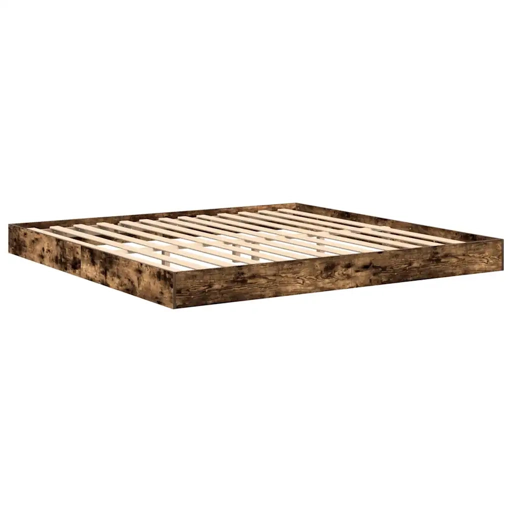 Letto Libreria Rovere fumo 180 x 200 cm Legno multistrato 3335747