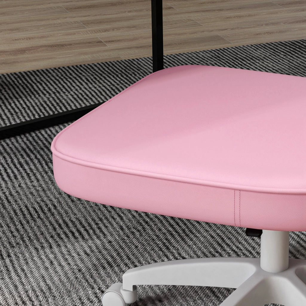 Sedia da ufficio senza braccioli ¨C Zephmum ¨C Rosa 46x59x82-92cm