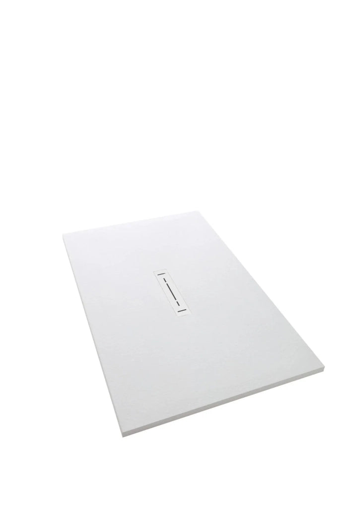 Piatto doccia Ardesia Plus 2,6cm Bianco matt 100x70cm