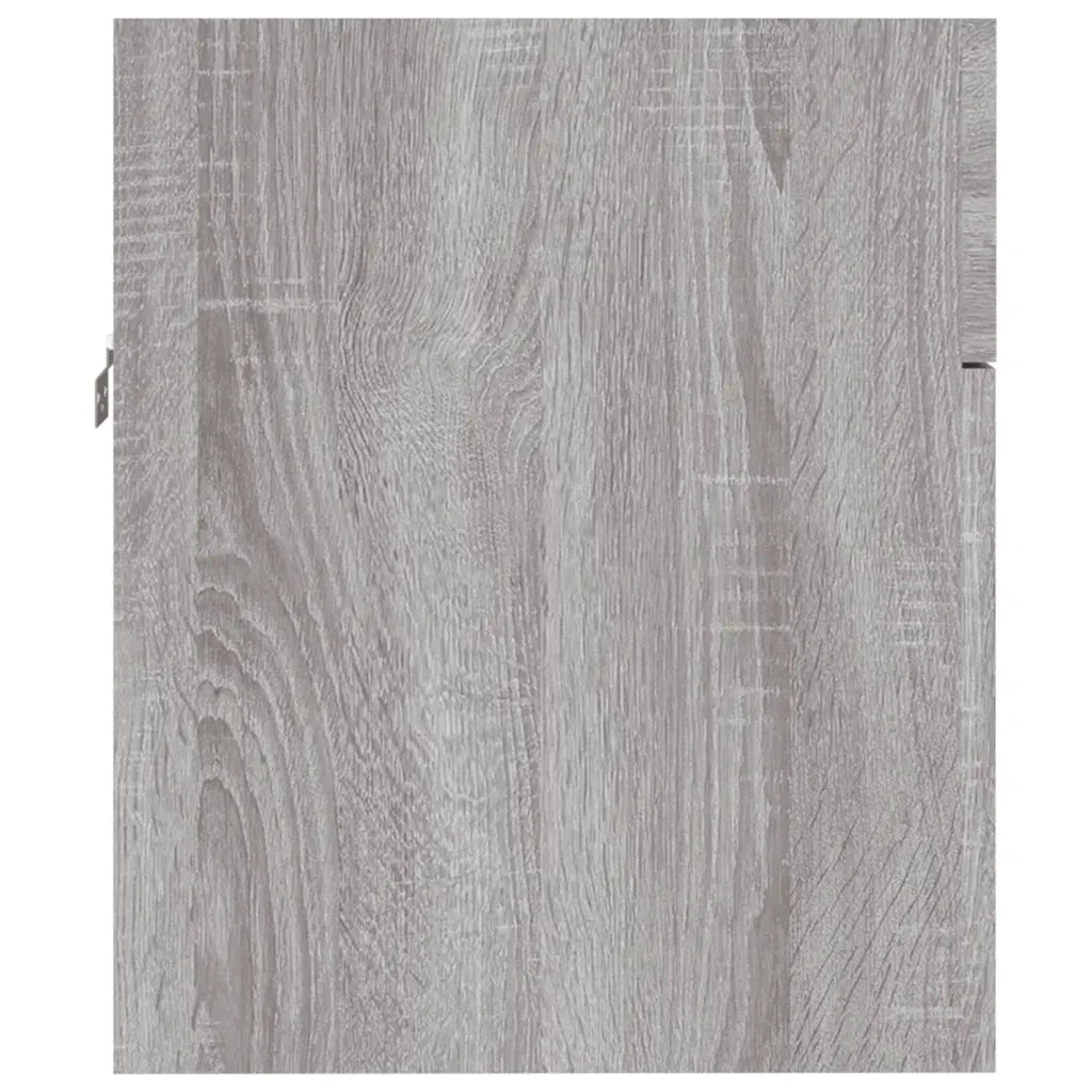 Set Mobili da Bagno 2 pz Grigio Sonoma in Legno Multistrato 826624