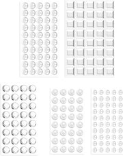 204 Stuks Sticker Braille Tattili per Ciechi - Sticker Braille in Stili Diversi - Per Ciechi - Dimensioni Variabili - Anziani con Cattiva Visione - Dots Autoadesivi