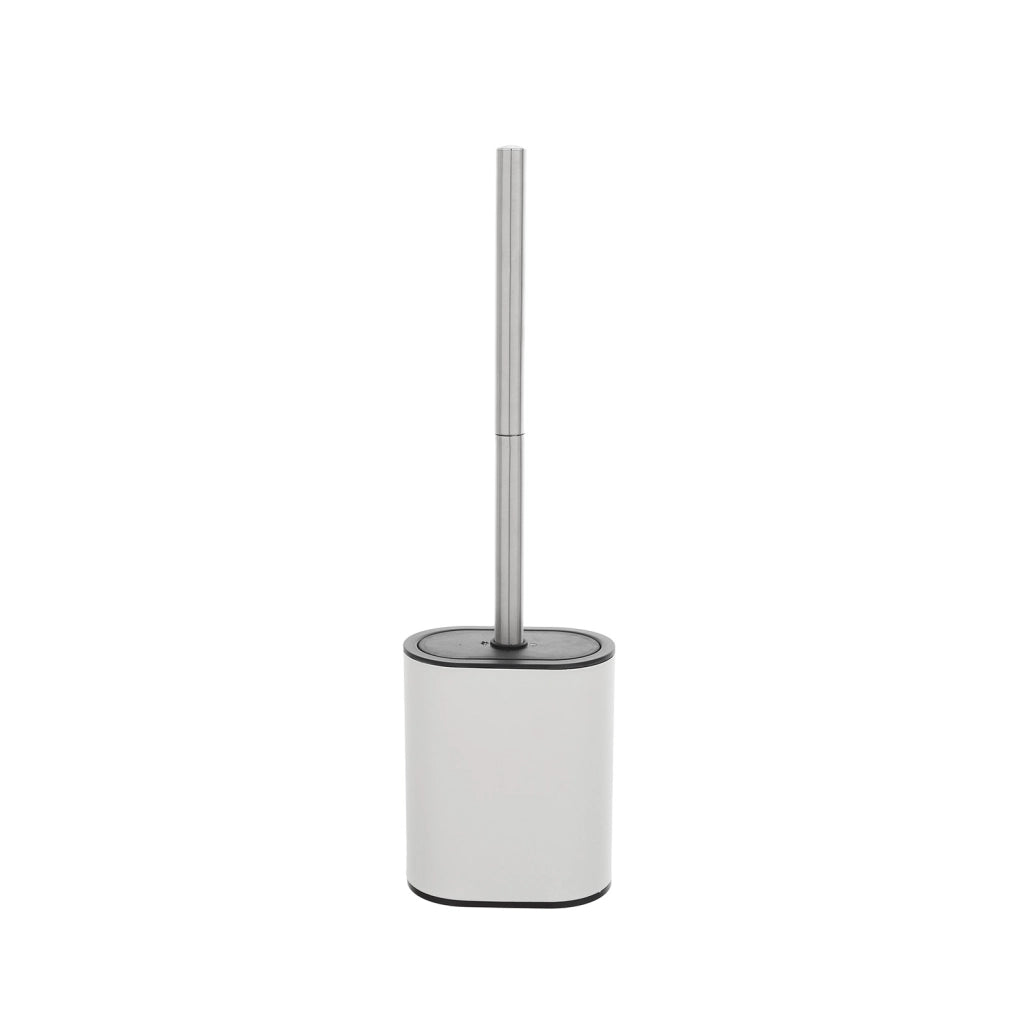 PORTASCOPINO CUPIDO 12X7XH41CM BIANCO/ACCIAIO